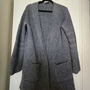 Madewell Long Grey Cardigan Merino Wool/ Alpaca / Polyamide